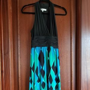 Evan Picone Geometric Print Dress